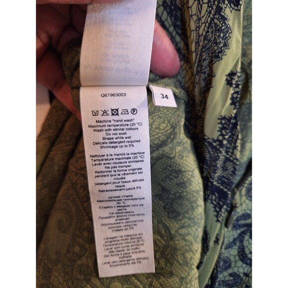 INVESTMENTS Black Floral Button Up Tunic Shirt Women's Plus Sz 2x Mautre - Picture 4 of 7